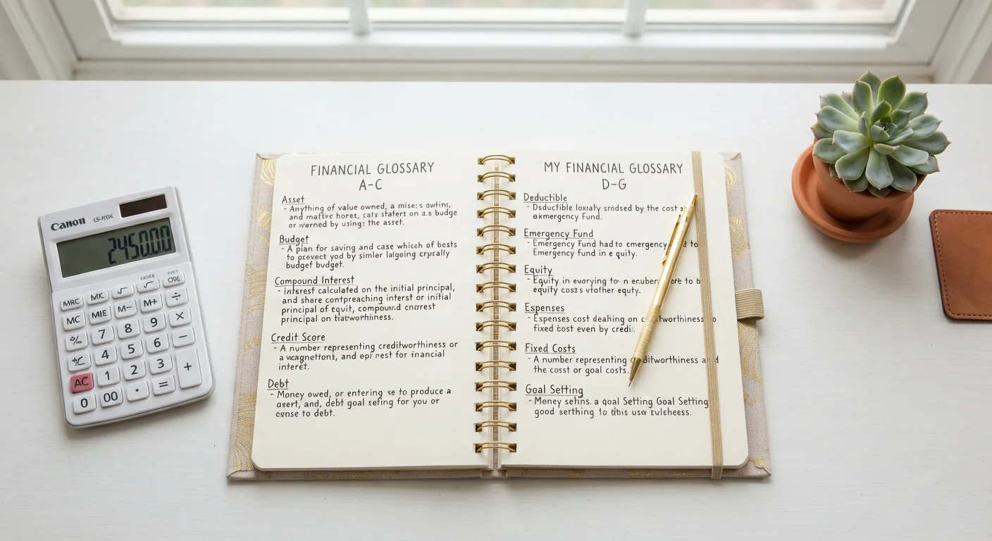 Common Budgeting Terms Defined